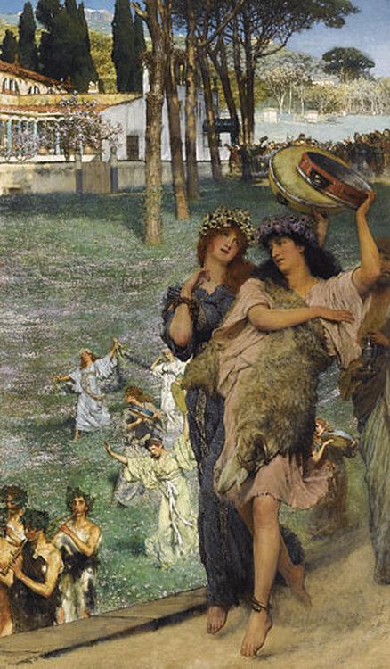 Alma-Tadema, Sir Lawrence On the Road to the Temple of Ceres (mk23) France oil painting art